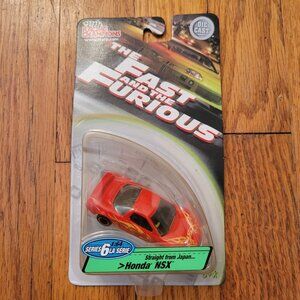 Fast Furious Die-Cast 1:64 Scale Honda NSX Red Toy Car Series 6 LA From Japan